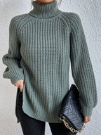 Trui Dames Coltrui Lange Mouw Relaxed Fit