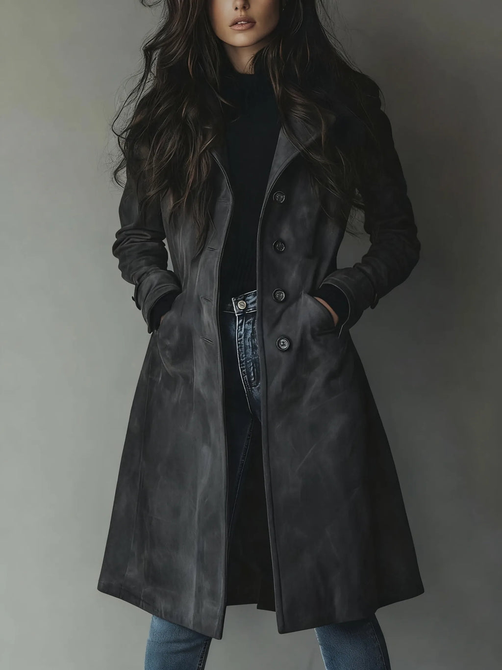 Miss | Trenchcoat Dames Klassiek Vintage Snit