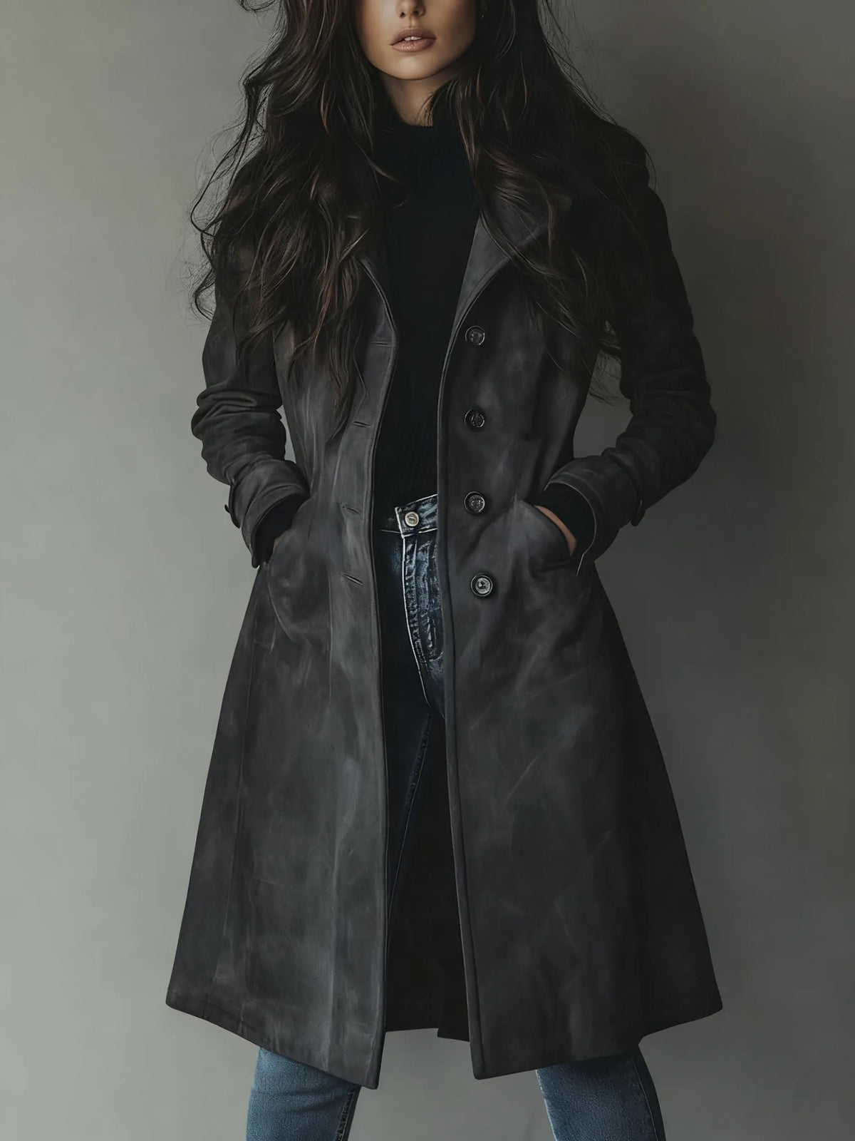 Miss | Trenchcoat Dames Klassiek Vintage Snit