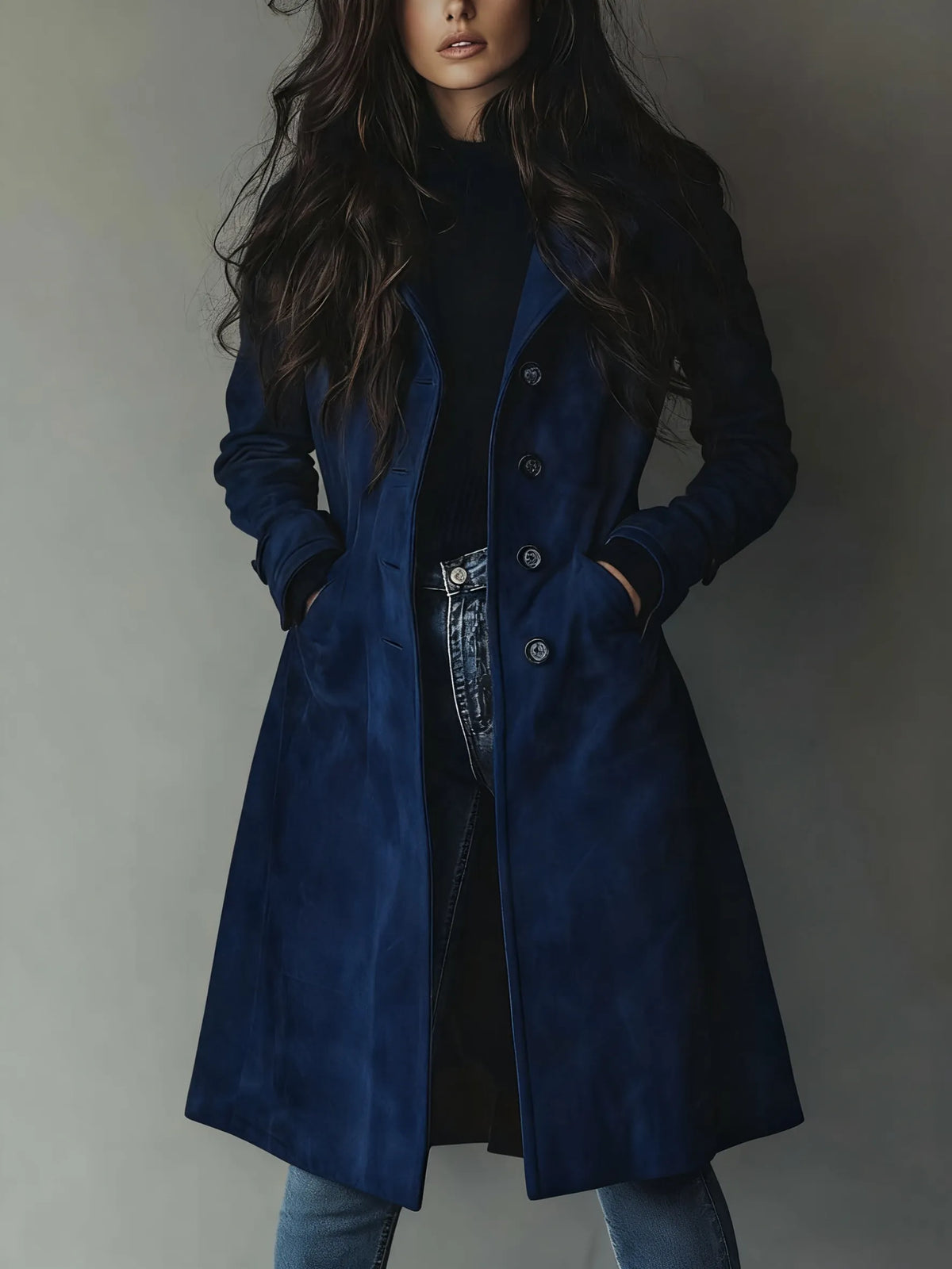 Miss | Trenchcoat Dames Klassiek Vintage Snit