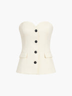 Miss | Tweedelige Set Dames Corset Top + Wijde Broek – Co-ord Set