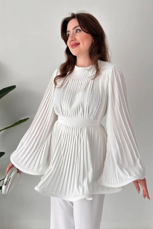 Miss | Tweedelige Set Dames Top + Flared Broek – Co-ord Set