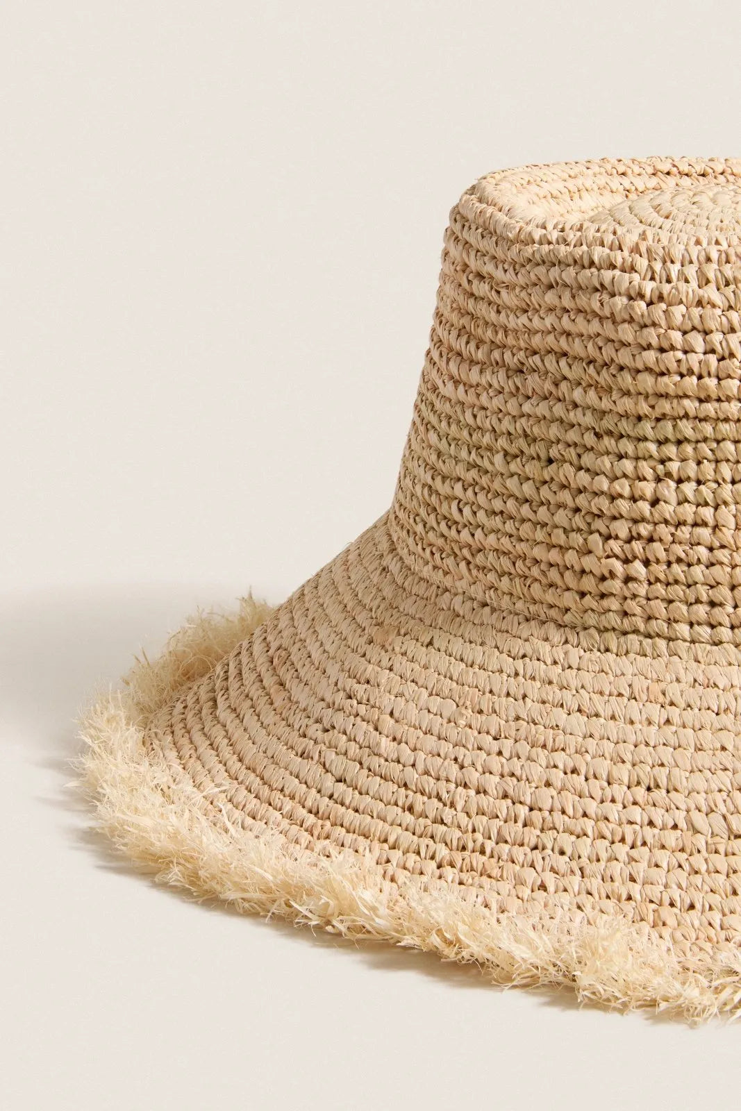 Zomerse Hoed Beige Gevlochten Stro - Miss Madera MIS-150280