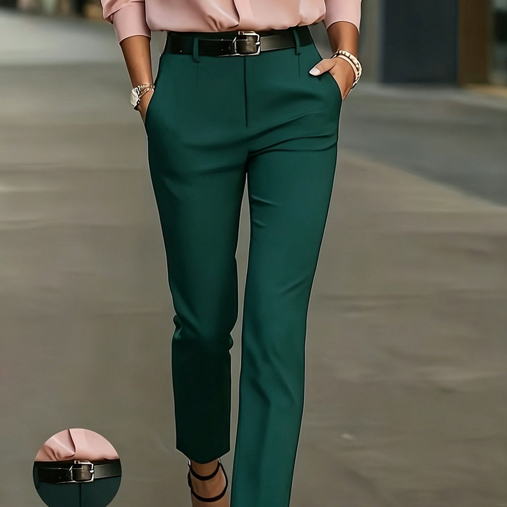 Miss | Broek Dames Slim-Fit Hoge Taille Taps Toelopende Pijpen