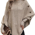 Jas Dames Cape-stijl Vleermuismouw Revers Midi