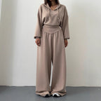 Co-ord set Dames V-hals Capuchon Casual Broekset