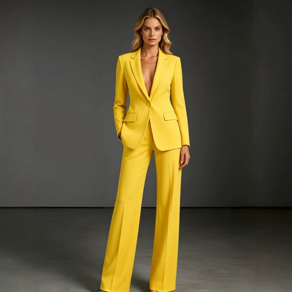 Co-ord set Dames Slim Fit Volledige Lengte Kantoor
