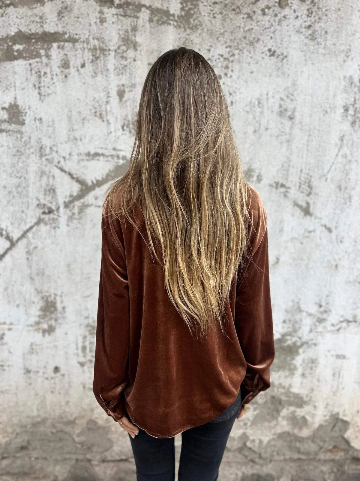 Blouse Dames Overhemdstijl Figuurvriendelijk Herfst