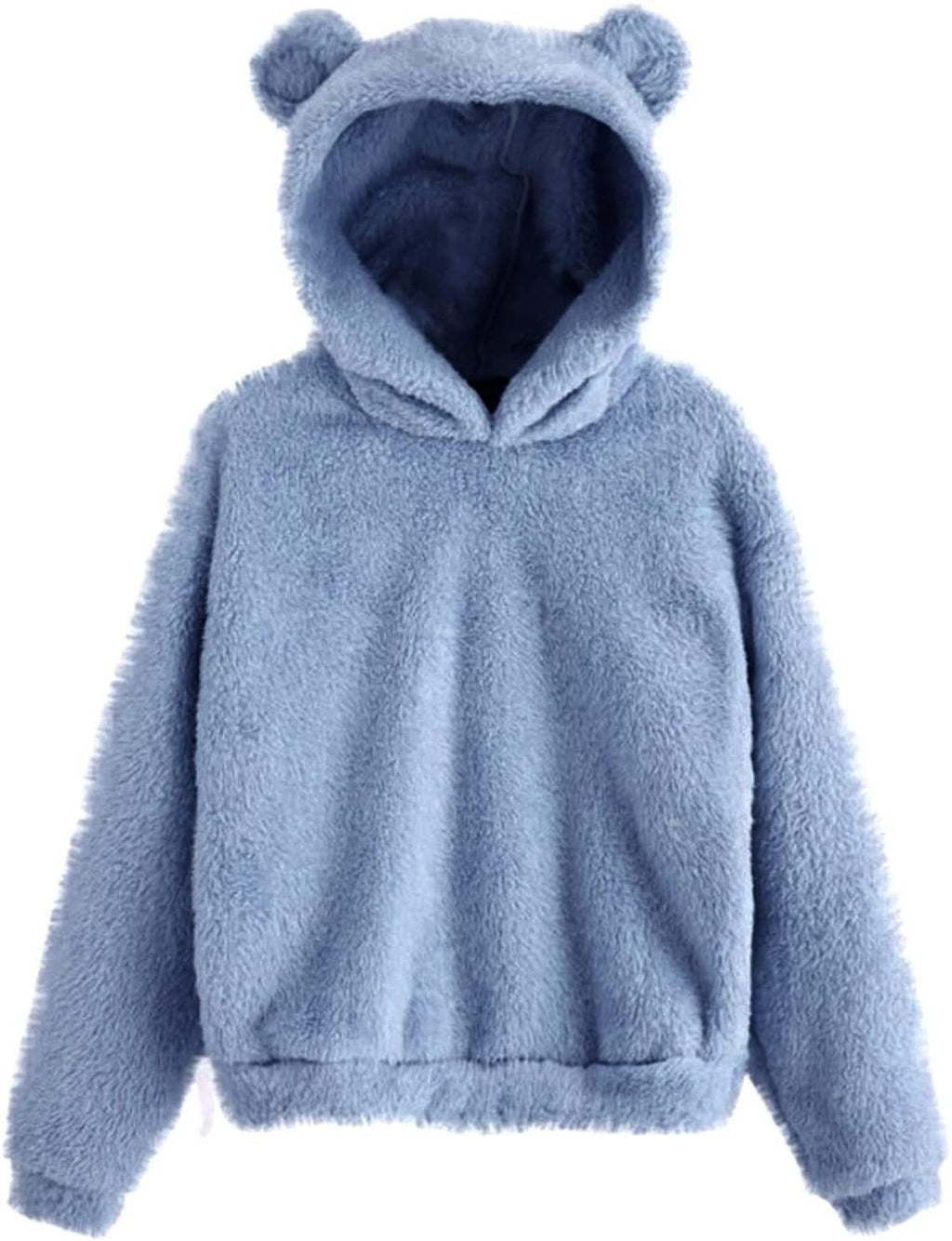 Trui Dames Capuchon Konijnenoren Fluffy Warm