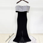 Jurk Dames Off-Shoulder Mermaid Vloerlang Galajurk