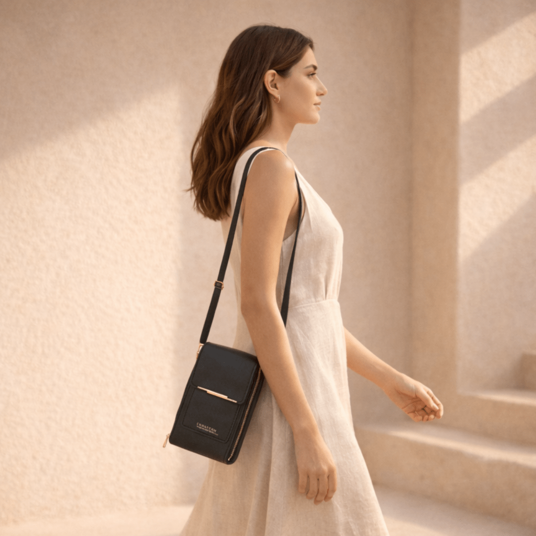Anti - diefstal Tas Dames | Hedendaags Compact - Miss Madera