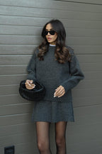 Miss | Tweedelige Set Dames Trui + Rok - Co-ord Set Wol