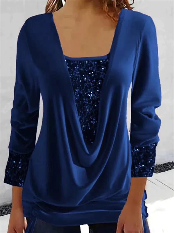 Blouse Dames Pailletten Eigentijds Veelzijdig