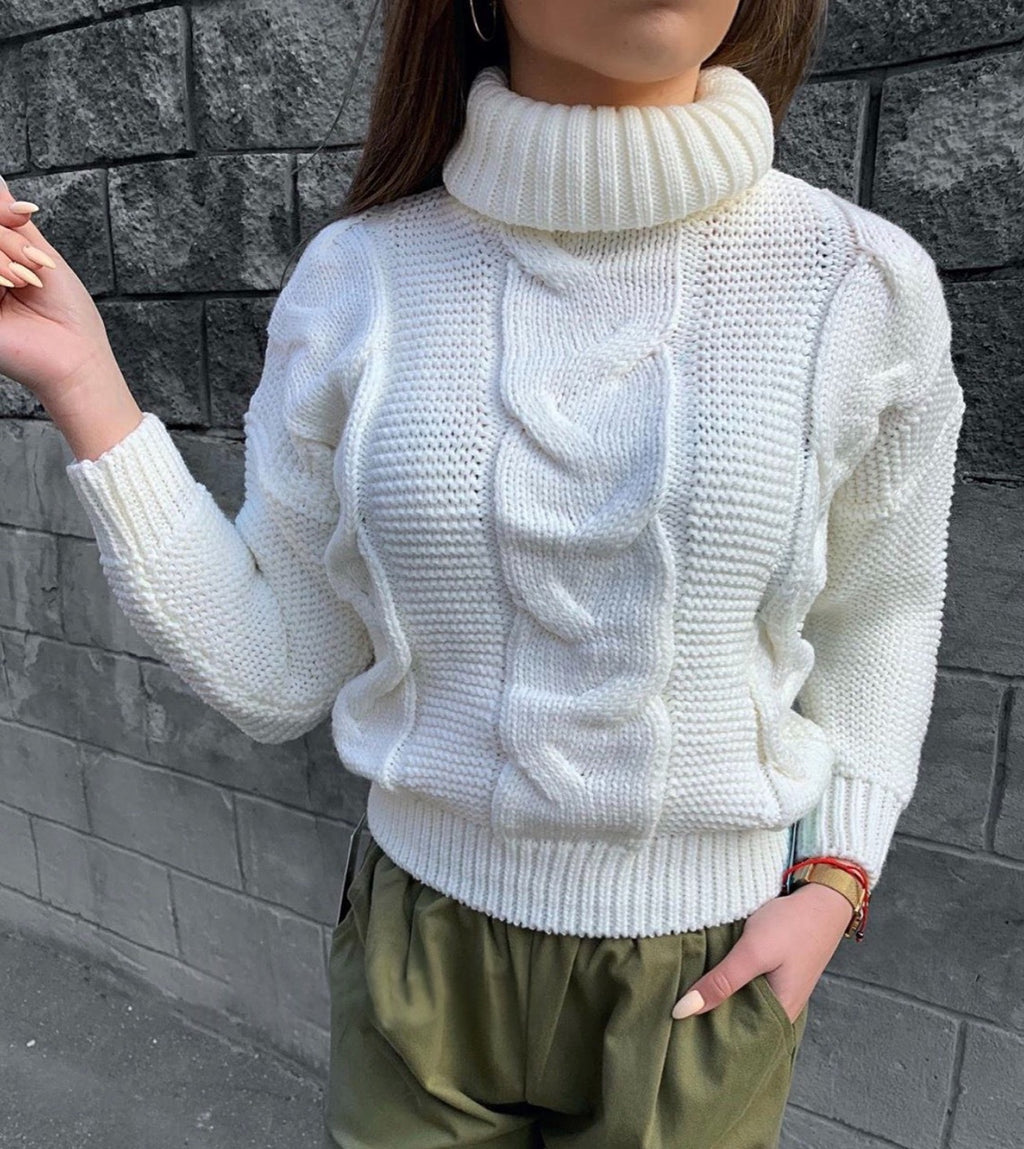 Trui Dames Coltrui Kabelbreisel Relaxed Fit