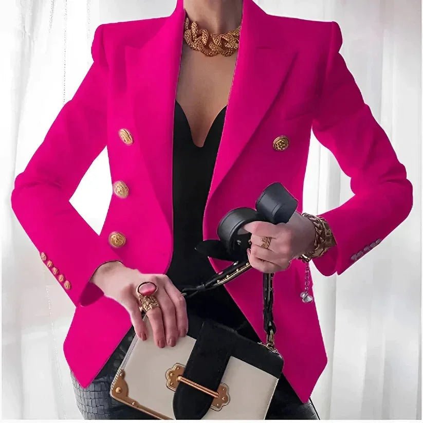 Blazer Dames Dubbelgeknoopt met Gouden Knopen | Modern - Miss Madera