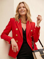 Blazer Dames Dubbelgeknoopt met Gouden Knopen | Modern - Miss Madera