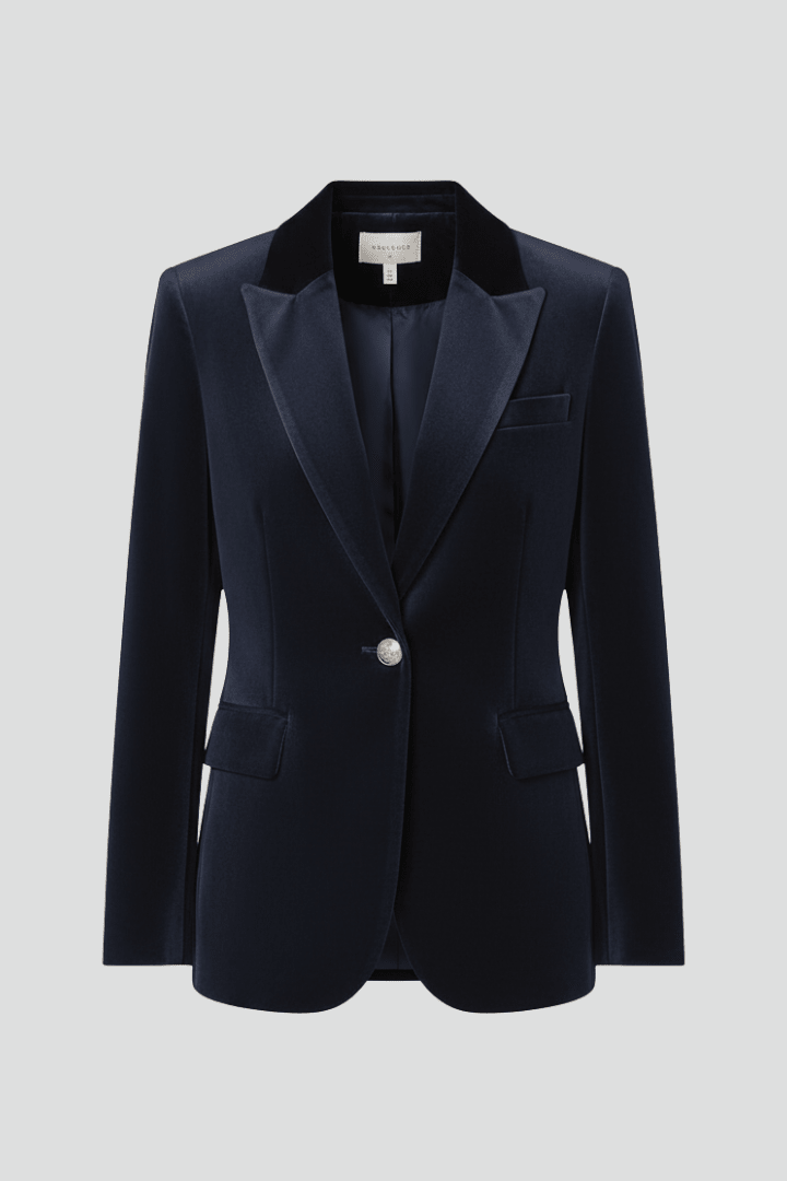 Blazer Dames Getailleerd Revers Klassiek – Kantoor | Miss Madera - Miss Madera MIS-1YCEP9