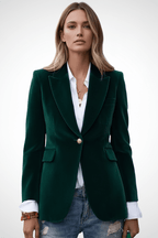 Blazer Dames Getailleerd Revers Klassiek – Kantoor | Miss Madera - Miss Madera MIS-0VDOZH
