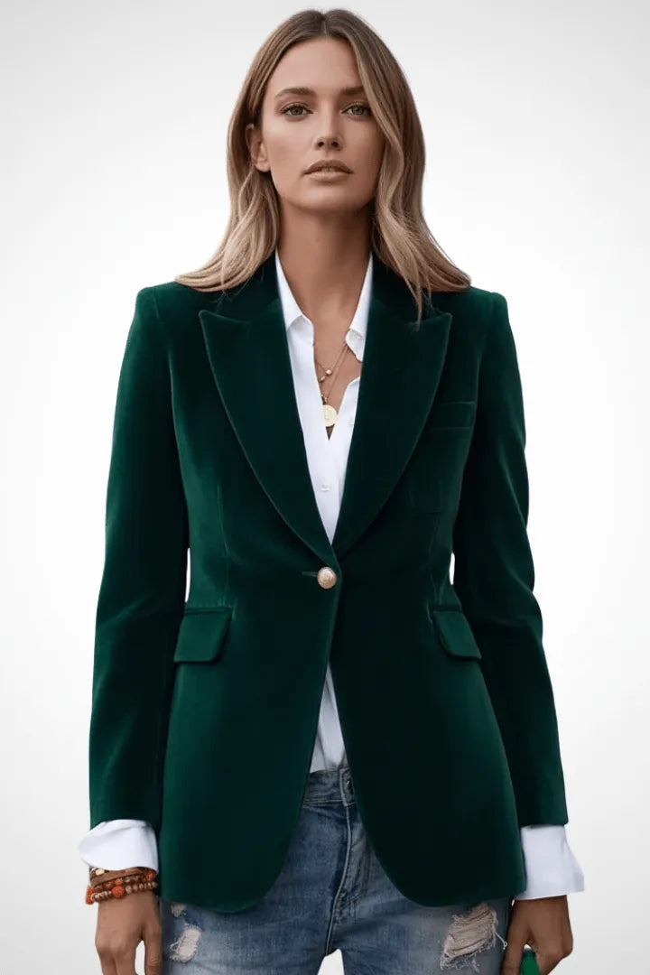 Blazer Dames Getailleerd Revers Klassiek – Kantoor | Miss Madera - Miss Madera MIS-0VDOZH