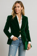 Blazer Dames Velours | Getailleerd - Elegante Stijl - Miss Madera