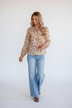 Bloemenprint Blouse Dames | Strik Relaxed Lichtgewicht - Miss Madera