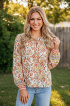 Bloemenprint Blouse Dames | Strik Relaxed Lichtgewicht - Miss Madera