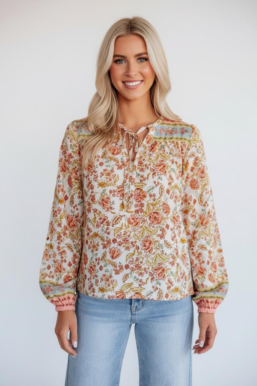 Bloemenprint Blouse Dames | Strik Relaxed Lichtgewicht - Miss Madera