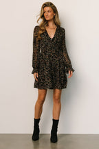 Bloemenprint Mini Jurk Dames | Ruffle Mouwen A - lijn - Miss Madera