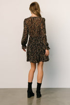 Bloemenprint Mini Jurk Dames | Ruffle Mouwen A - lijn - Miss Madera