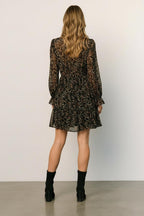 Bloemenprint Mini Jurk Dames | Ruffle Mouwen A - lijn - Miss Madera