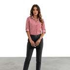 Blouse Dames | Oprolbare Mouwen Regular Fit | Miss Madera - Miss Madera