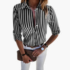 Blouse Dames | Oprolbare Mouwen Regular Fit | Miss Madera - Miss Madera
