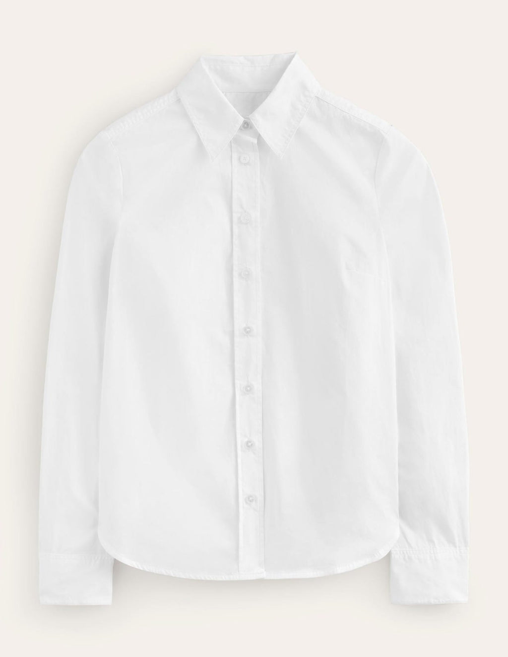 Blouse Dames – Wit | Getailleerd Knoopoverhemd - Miss Madera