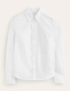 Blouse Dames – Wit | Getailleerd Knoopoverhemd - Miss Madera