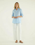 Blouse Linnenmix Gestreept patroon Dames - Miss Madera