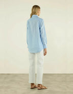 Blouse Linnenmix Gestreept patroon Dames - Miss Madera