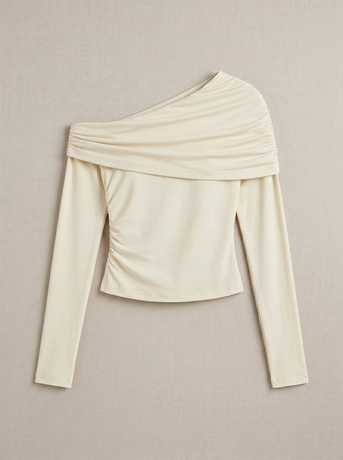 Blouse off - shoulder met ruché details - Miss Madera