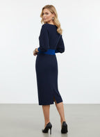 Bodycon Midi - jurk Dames - Getextureerd Fijngebreid - Miss Madera