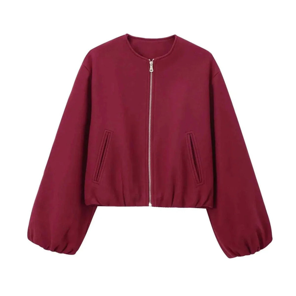Bomberjas Dames | Lichtgewicht Ritssluiting Casual - Miss Madera