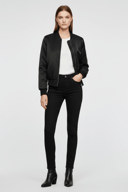 Bomberjas Dames Relaxed Fit Rits Zakken – Casual | Miss Madera - Miss Madera MIS-5YXUVD
