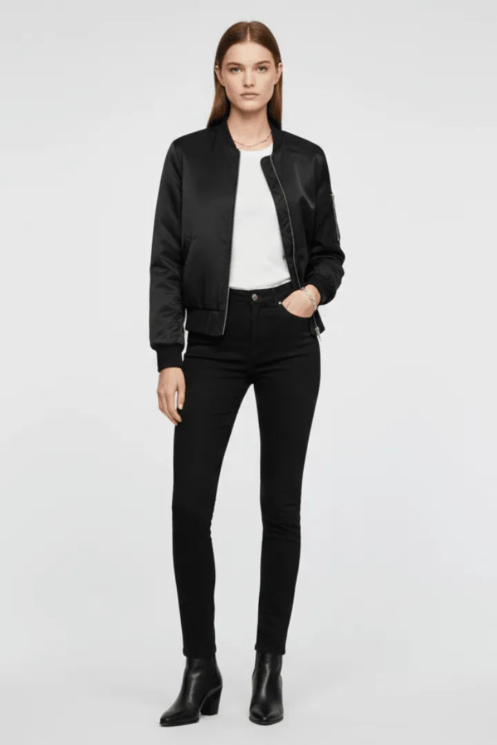 Bomberjas Dames Relaxed Fit Rits Zakken – Casual | Miss Madera - Miss Madera MIS-5YXUVD