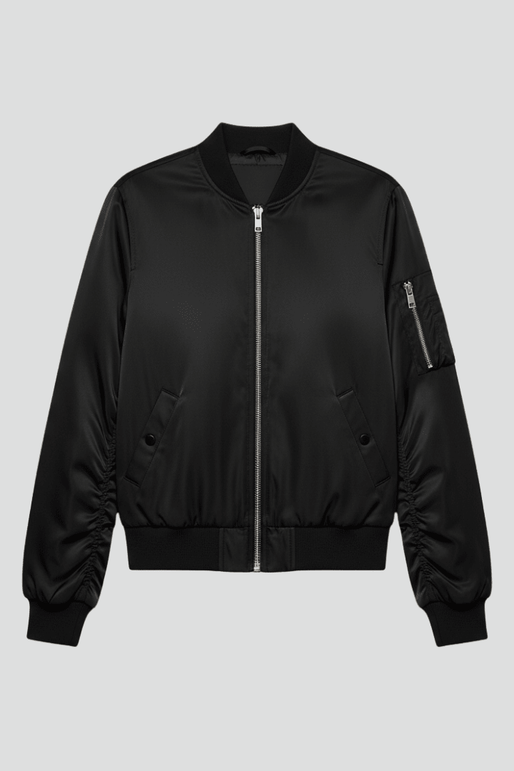 Bomberjas Dames Relaxed Fit Rits Zakken – Casual | Miss Madera - Miss Madera MIS-5YXUVD