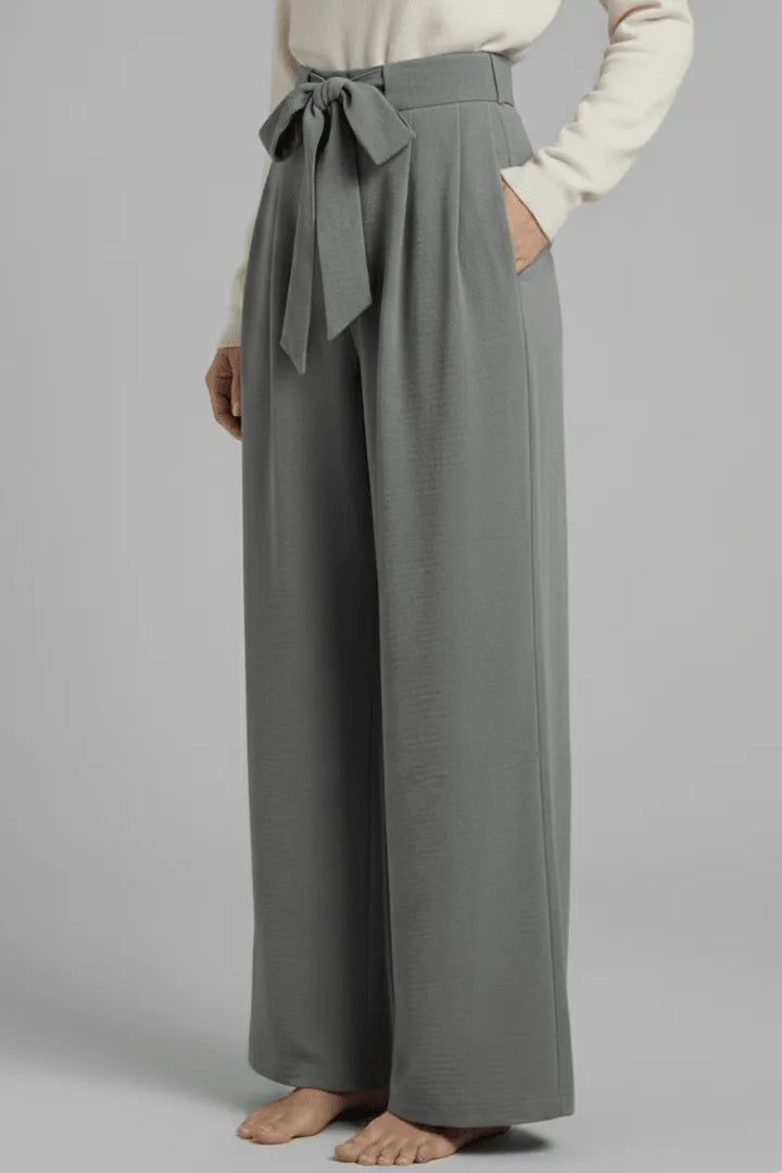 Broek Dames Palazzo Wijde Pijpen Hoge Taille – Casual | Miss Madera - Miss Madera MIS-ZJZZGT