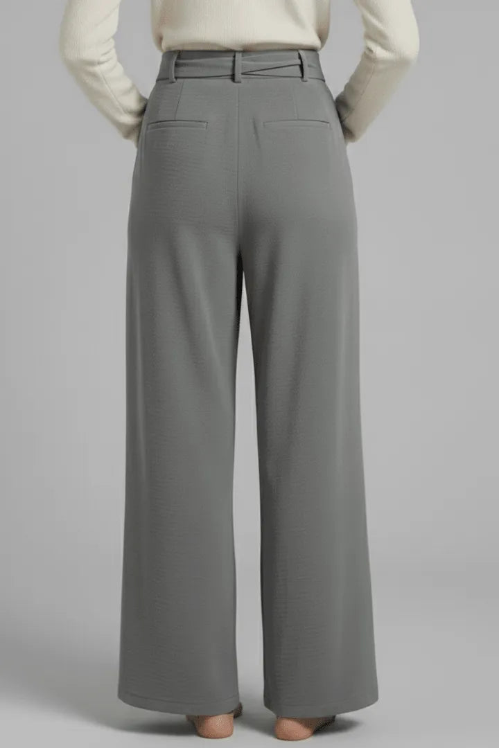 Broek Dames Palazzo Wijde Pijpen Hoge Taille – Casual | Miss Madera - Miss Madera MIS-ZJZZGT