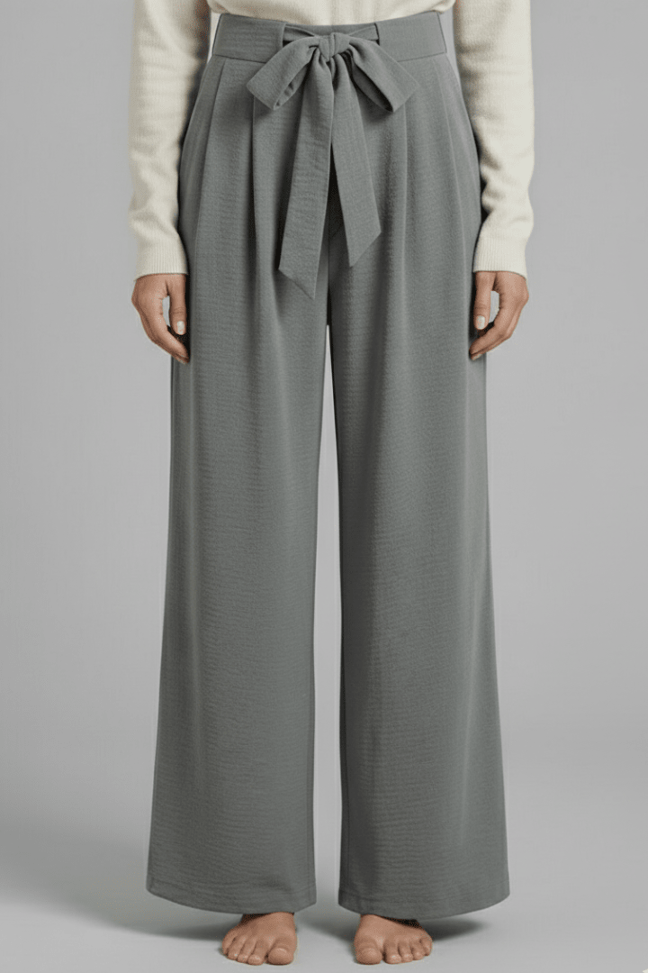 Broek Dames Palazzo Wijde Pijpen Hoge Taille – Casual | Miss Madera - Miss Madera MIS-ZJZZGT