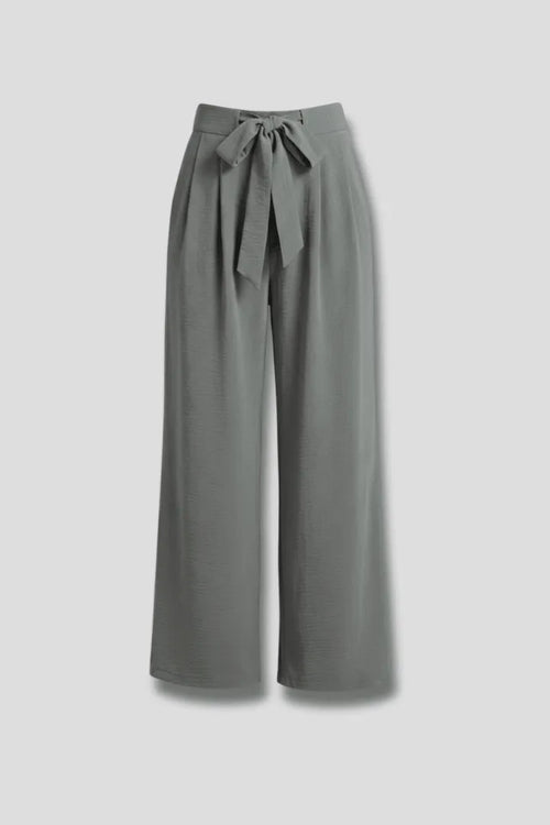 Broek Dames Palazzo Wijde Pijpen Hoge Taille – Casual | Miss Madera - Miss Madera MIS-955LAR