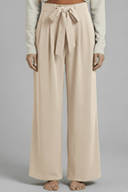 Broek Dames Palazzo Wijde Pijpen Hoge Taille – Casual | Miss Madera - Miss Madera MIS-955LAR