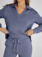 Tweedelige Set Dames Lange Mouwen Relaxed – Co-ord Set