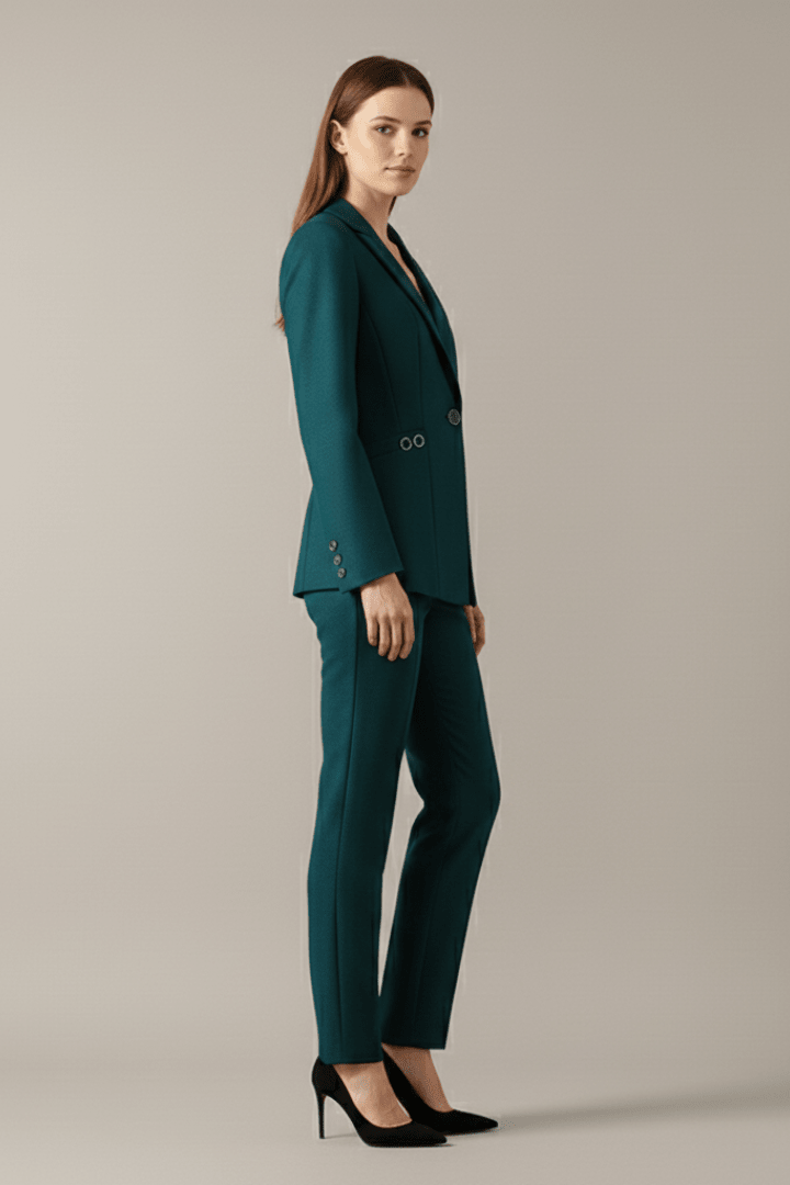 Co-ord Set Dames Blazer & Rechte Broek – Kantoor | Miss Madera - Miss Madera MIS-0NSAWF