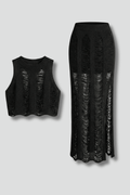 Co-ord Set Dames Crop Top & Maxi Rok – Zomer Feest | Miss Madera - Miss Madera MIS-N0F0A1